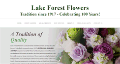 Desktop Screenshot of lakeforestflowers.com